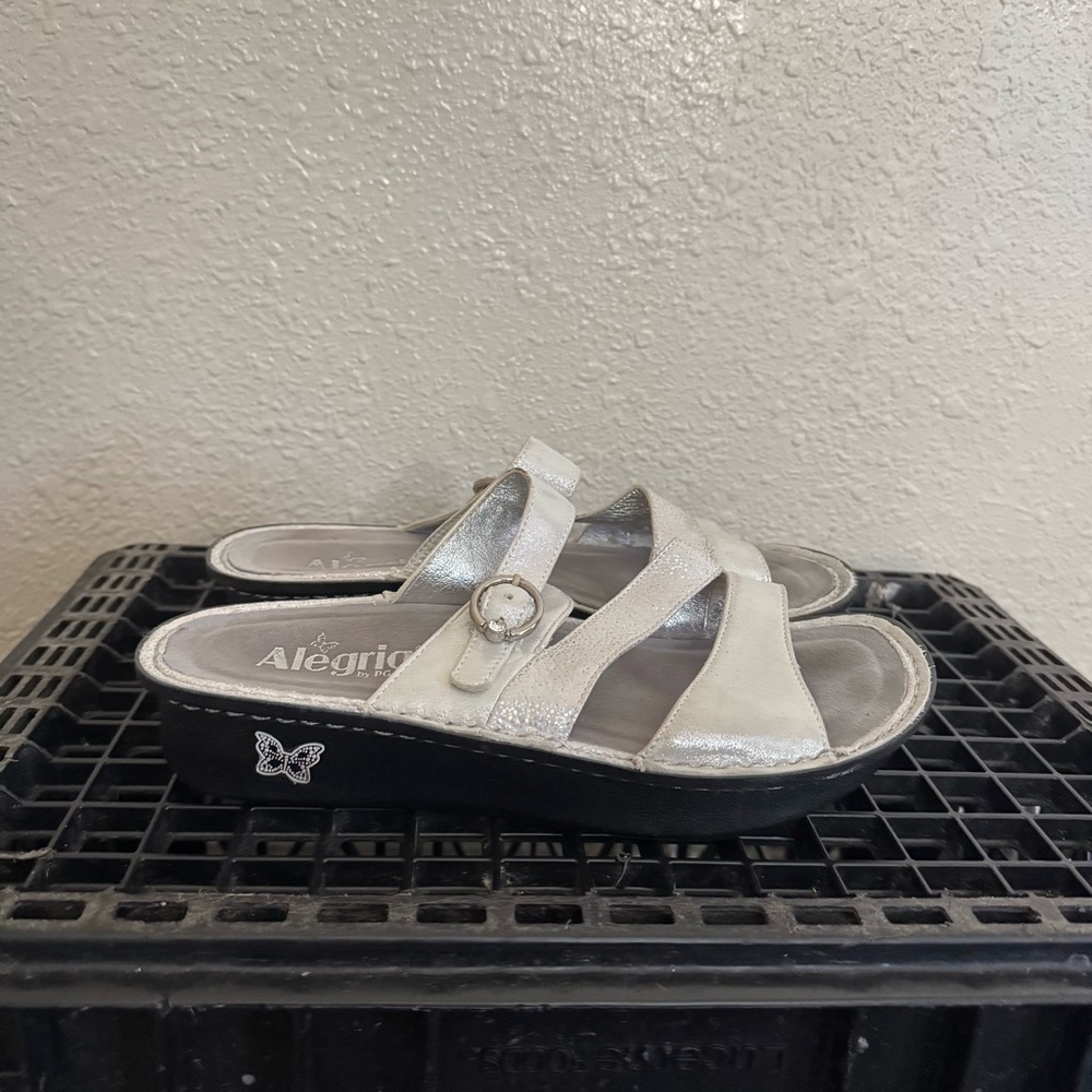 Algeria Colette Summer Nights Silver Sparkle Sandals - Picture 2 of 9